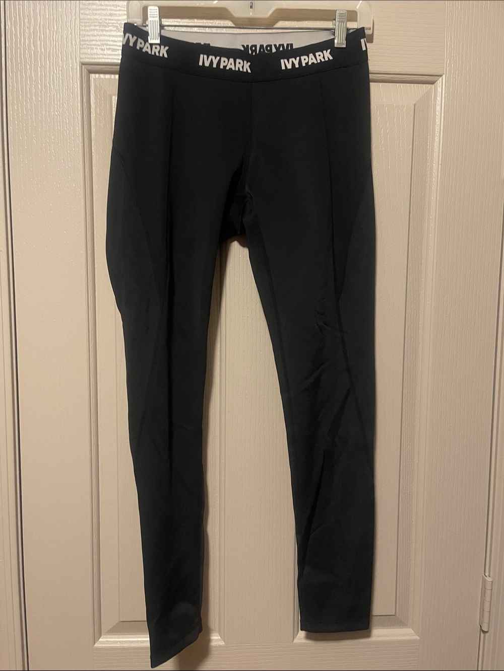 IVY PARK Black Logo Elastic Waist Leggings